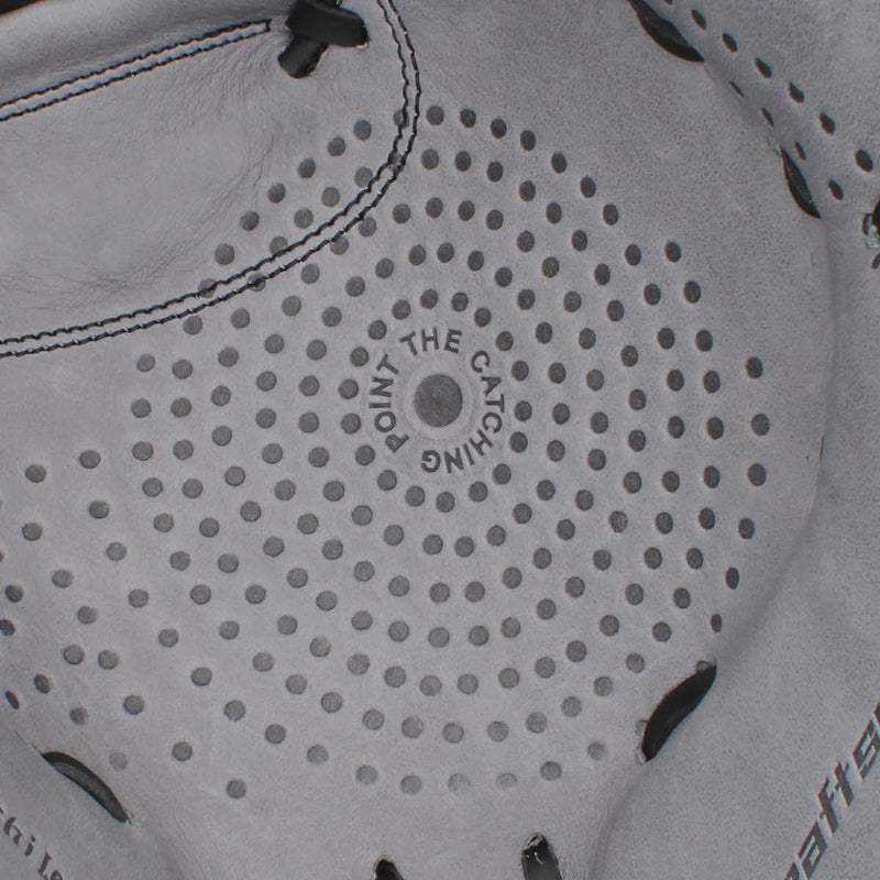 SSK Z5 Craftsman Baseball Catcher’s Mitt – 32.5” - 33” - 33.5” – Right & Left Hand Throw (Grey/Black, 33.5" - Left Hand Throw) - Image 4